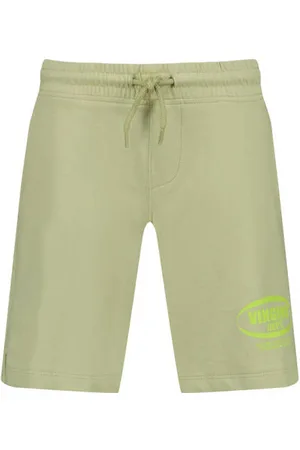 Vingino Relaxed sweatshort groen Korte broek Logo