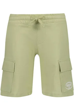 Vingino Relaxed sweatshort groen Korte broek Logo