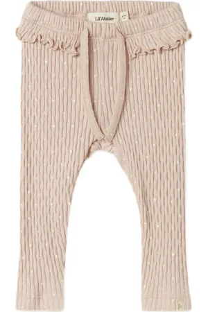 Lil Atelier BABY babybroek Meisjes Katoen Effen