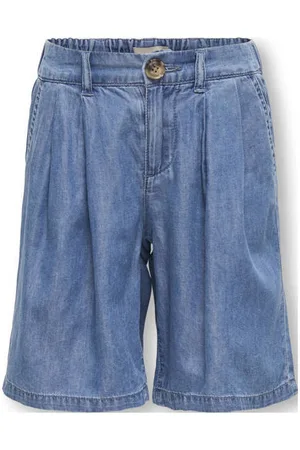 ONLY KIDS GIRL denim short Korte broek Blauw Effen