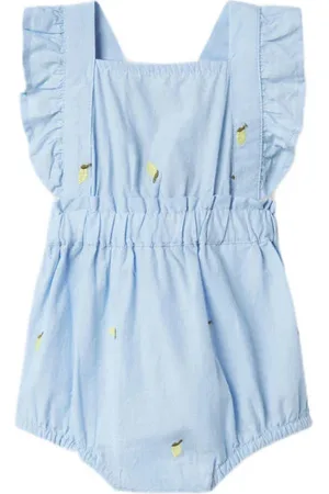 NAME IT BABY romper NBFDERILLA Groen Meisjes Katoen Ronde hals