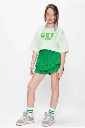 Retour Sweater groen Meisjes Katoen Ronde hals Printopdruk
