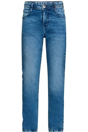 Retour Straight leg jeans Blauw Jongens Stretchdenim