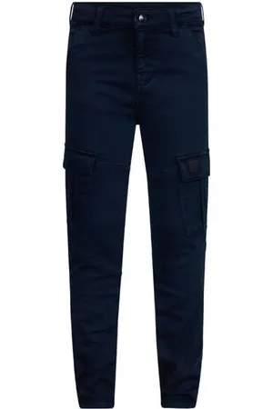 Retour Tapered cargo broek Jongens Stretchdenim Effen