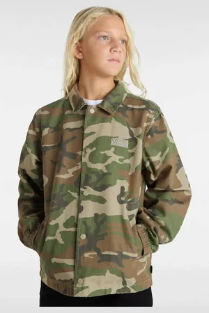 Vans Jas Torrey Canvas camouflage Groen Jongens/Meisjes Katoen Klassieke kraag