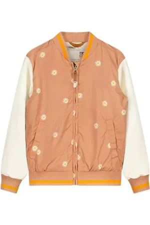 Moodstreet Gebloemde baseball jacket Jas Meisjes Polyester Opstaande kraag