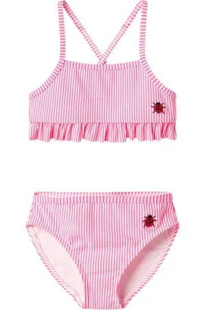 NAME IT MINI bikini met ruches Meisjes Polyamide Logo