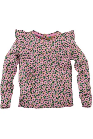 Z8 Kids longsleeve Blanca met bloemenprint Meisjes Stretchkatoen Ronde hals