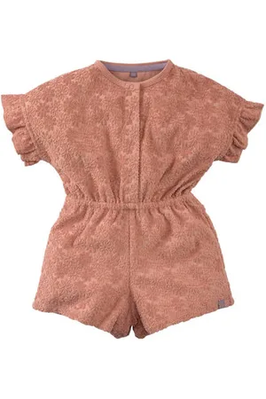 Z8 Mini jumpsuit Mariela met ruches Meisjes Katoen Ronde hals Effen