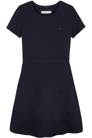Tommy Hilfiger Korte jurk Meisjes Katoen Ronde hals Effen