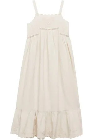 MANGO Zomerjurk Meisjes Viscose Vierkante hals Effen