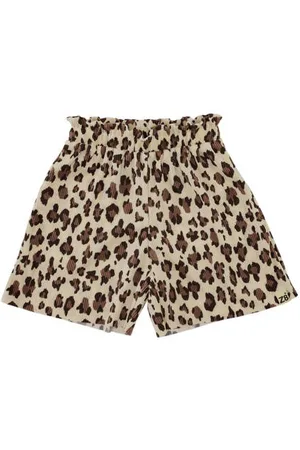 Z8 Kids plissé korte broek Maysa Meisjes Polyester Panterprint