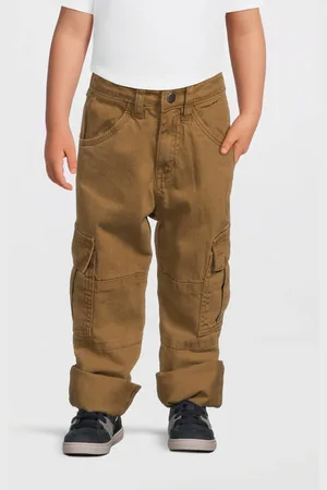Your Wishes Straight cargo broek Jongens Katoen Effen
