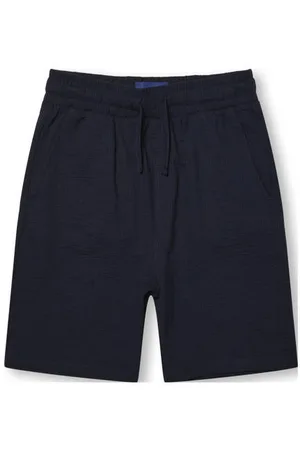 Only & Sons JUNIOR regular casual short donkerblauw Korte broek Jongens Stretchkatoen