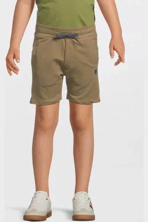 DJ Dutchjeans Regular sweatshort kaki Korte broek Groen Jongens Katoen