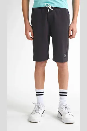 Petrol Industries Sweatshort zwart Korte broek Jongens Katoen Effen