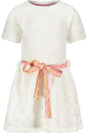 B.Nosy Midi jurk Meisjes Polyamide Ronde hals Bloemen
