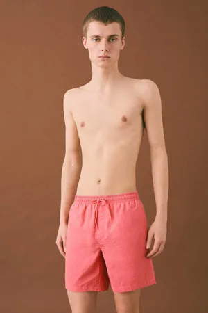 MANGO Zwemshort koraalroze Jongens Polyamide