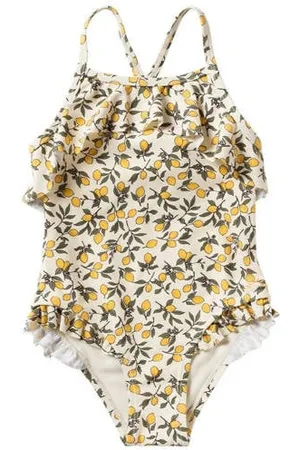 Salted Stories Badpak Lemons met ruches Meisjes Polyester
