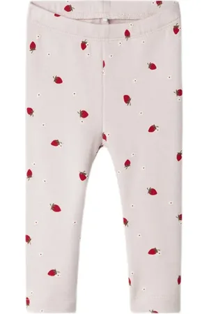 NAME IT BABY legging lichtroze Broek Meisjes Katoen Effen