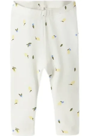 NAME IT BABY legging wit Broek Meisjes Katoen Effen