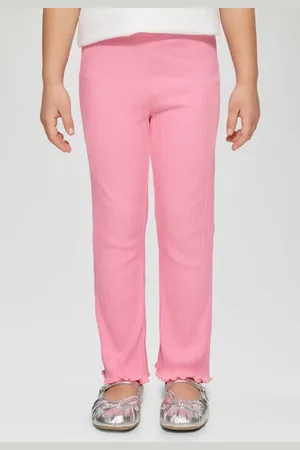 QS by s.Oliver Flared broek Meisjes Stretchkatoen Effen