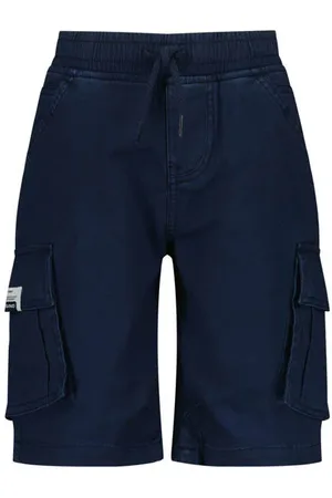 Vingino Regular cargo short donkerblauw Korte broek Jongens Stretchkatoen