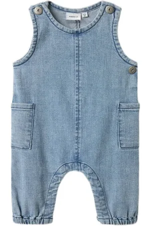 NAME IT BABY newborn boxpak Blauw Jongens Stretchdenim Ronde hals