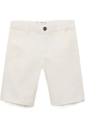 MANGO Chino short Korte broek Jongens Stretchkatoen Effen