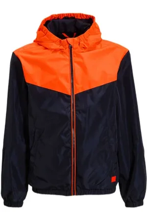 Orange stars Hooded jacket Jas Jongens Polyester Capuchon