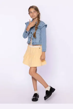 No Way Monday Spijkerjas light blue denim Blauw Meisjes Stretchdenim Klassieke kraag