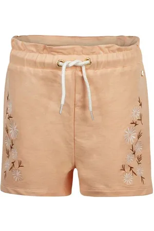 Koko Sweatshort oranje Korte broek Meisjes Stretchkatoen Effen