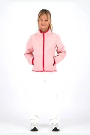 Vingino Jack roze Jas Meisjes Fleece Opstaande kraag Effen