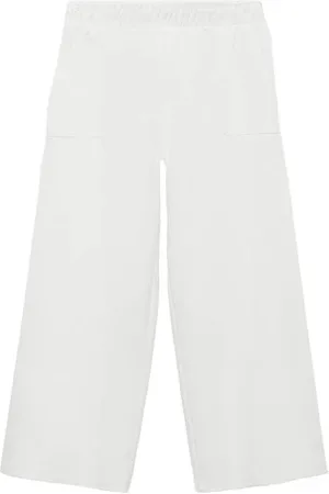 MANGO Casual broek Meisjes Katoen Effen