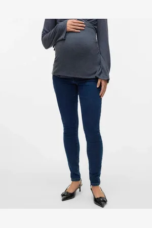 VERO MODA Waist zwangerschapskleding skinny jeans Blauw