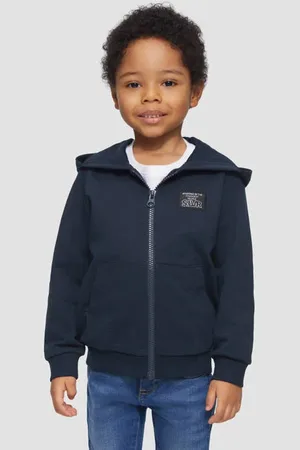 QS by s.Oliver Sweatvest blauw Effen