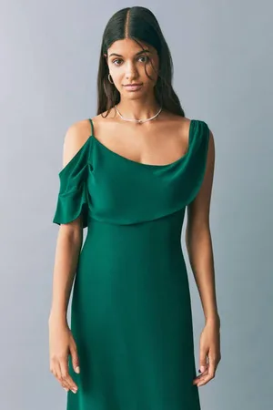 MANGO Maxi jurk Meisjes Viscose Ronde hals Effen