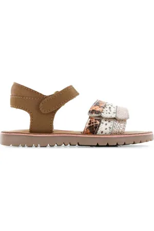 Shoesme Leren sandalen Bruin Meisjes Leer Meerkleurig