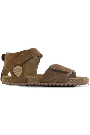 Shoesme Suède sandalen Bruin Jongens Suede Effen