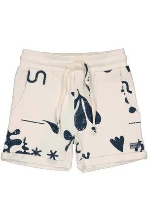 Quapi Mini regular sweatshort antraciet Korte broek Grijs Jongens Stretchkatoen