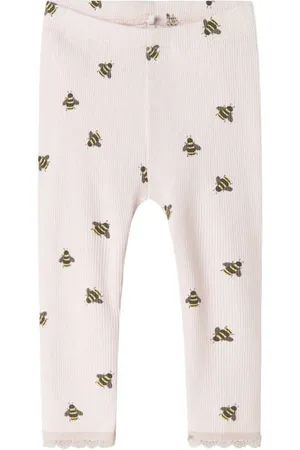 NAME IT BABY legging Broek Meisjes Stretchkatoen Hartjes
