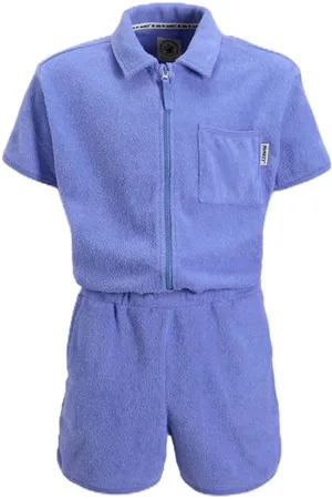 Me & My Monkey Playsuit van badstof Meisjes Katoen Polokraag Logo