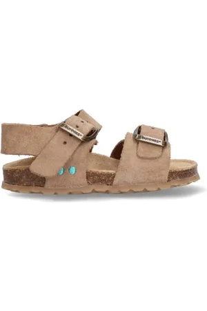 Bunnies JR Bonny Beach suède sandalen Bruin Jongens Suede Effen