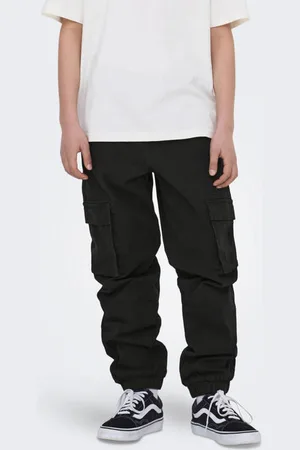 Only & Sons JUNIOR cargo broek Jongens Stretchkatoen Effen