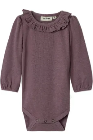 Lil Atelier BABY romper NBFDARLA Paars Meisjes Lyocell Ronde hals