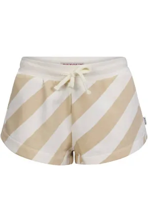 Retour Regular casual short beige Korte broek Meisjes Katoen Streep