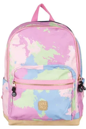 Pick & Pack Rugzak Faded L camouflageprint roze Meisjes Polyester Camouflage