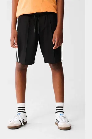 SHOEBY Straight sweatshort zwart Korte broek Jongens Polyester Effen