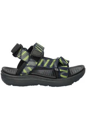 Nelson Sandalen blauw/geel Jongens Textiel Meerkleurig