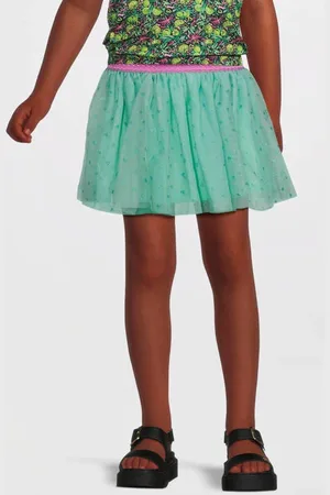 B.Nosy Midi rok mintgroen Meisjes Polyester Stip